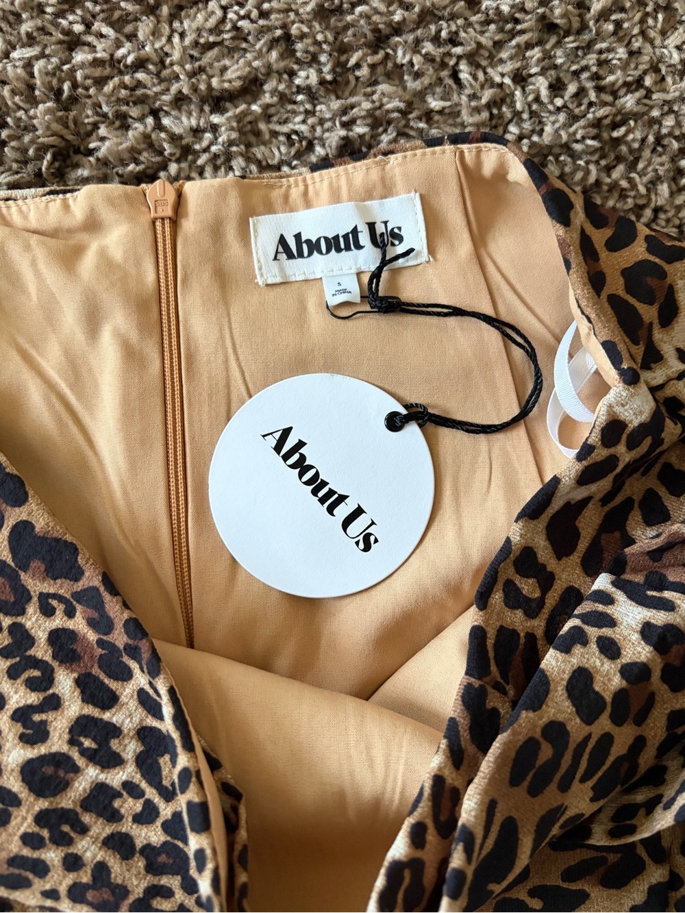 NWT - Leopard Print Mini Wrap Skirt - Size Small